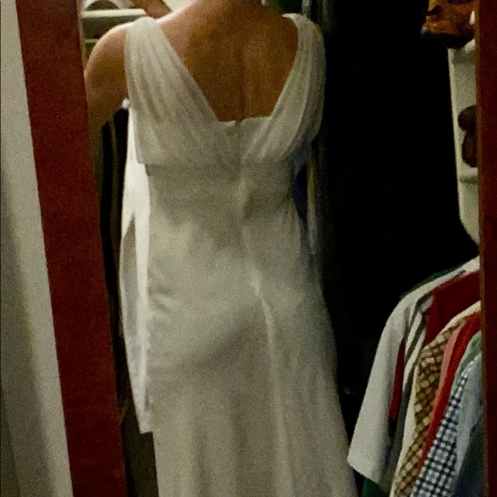 White dress long Greek formal gorgeous